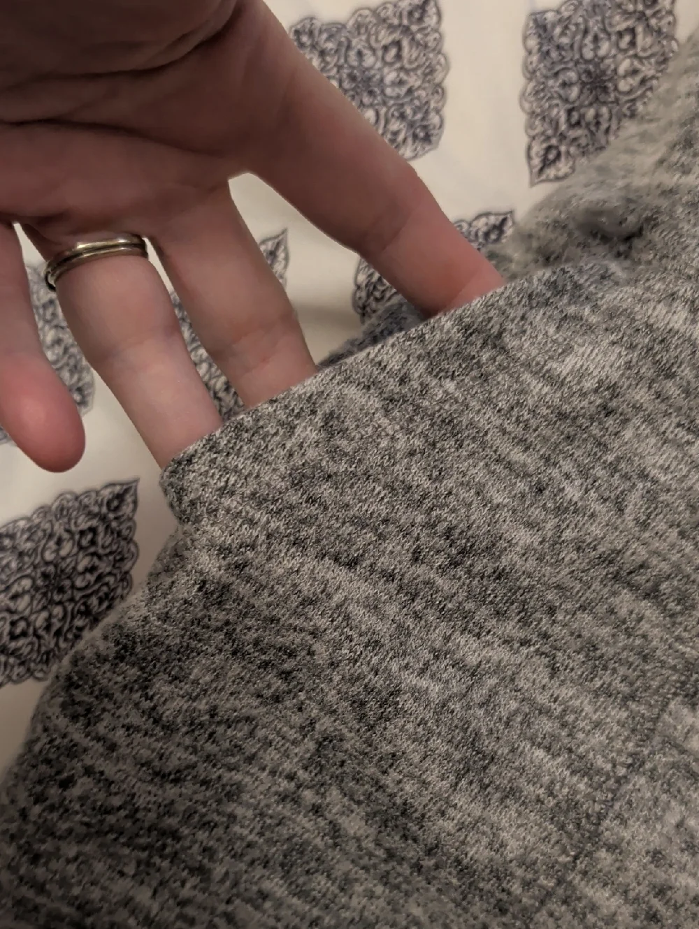 a new day Heather Light Gray Knit Lounge Leggings NWOT